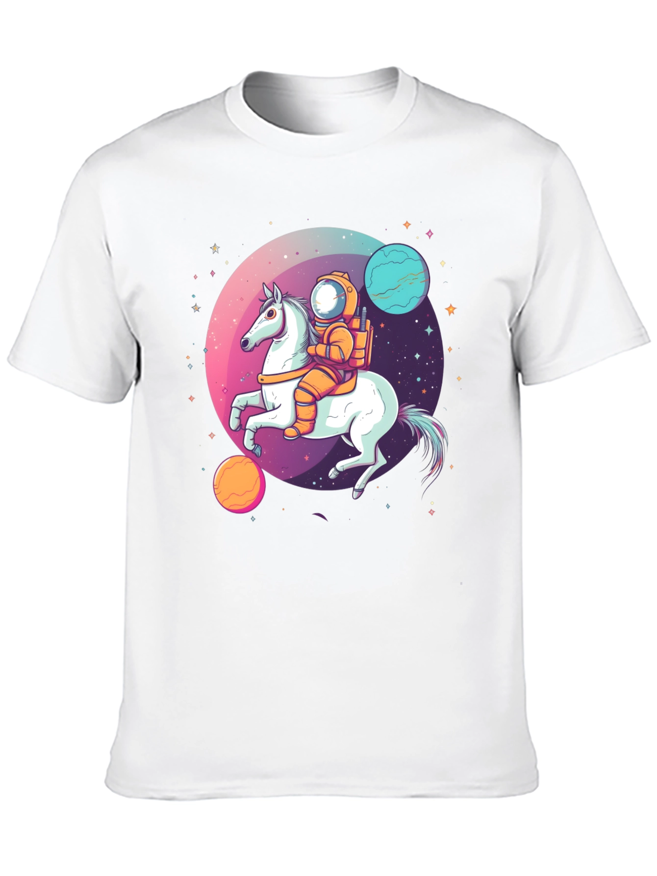Astronaut Horse T-Shirt - Space Graphic Tee