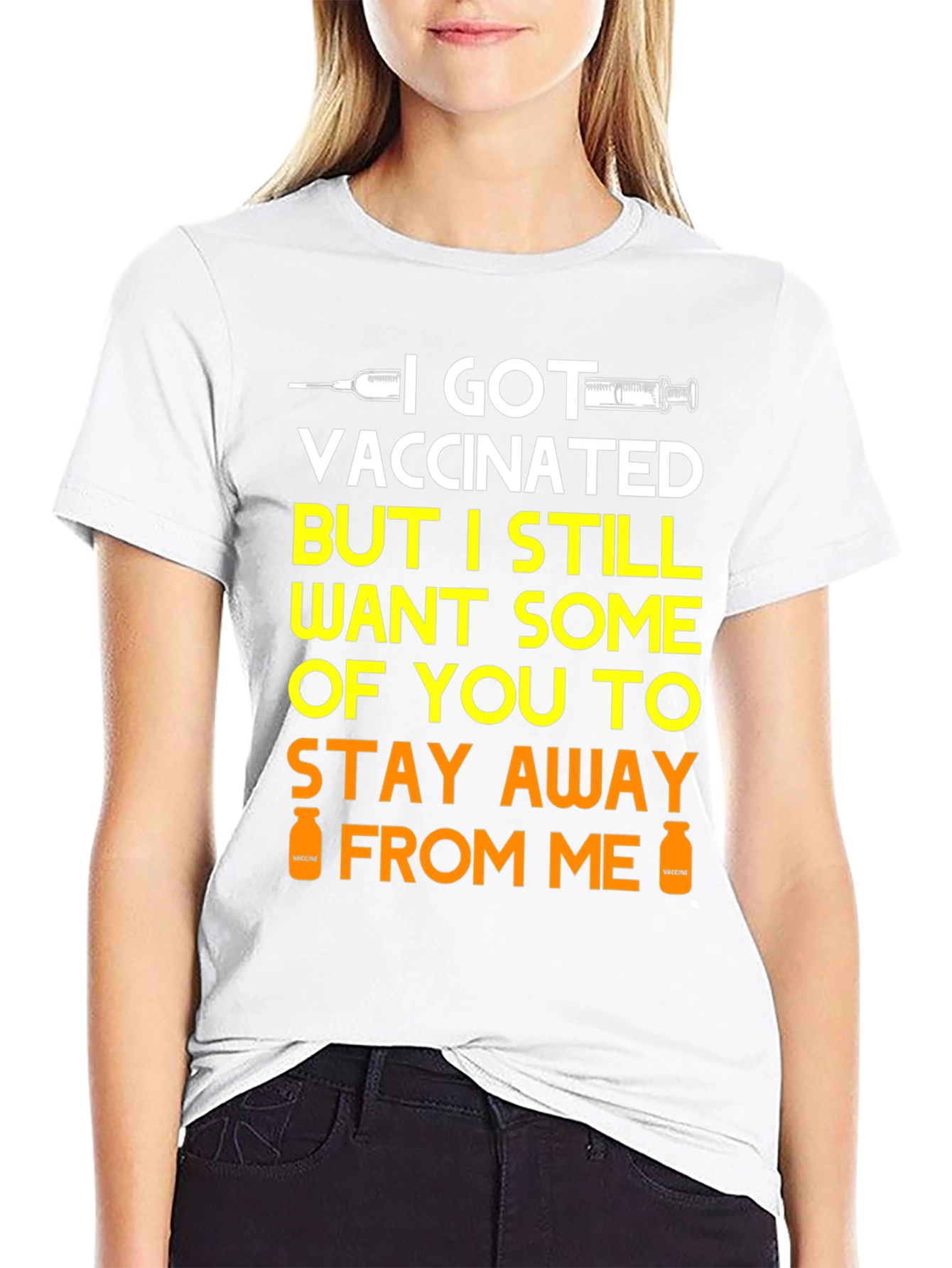 I Got Vaccinated Funny Graphic Tee