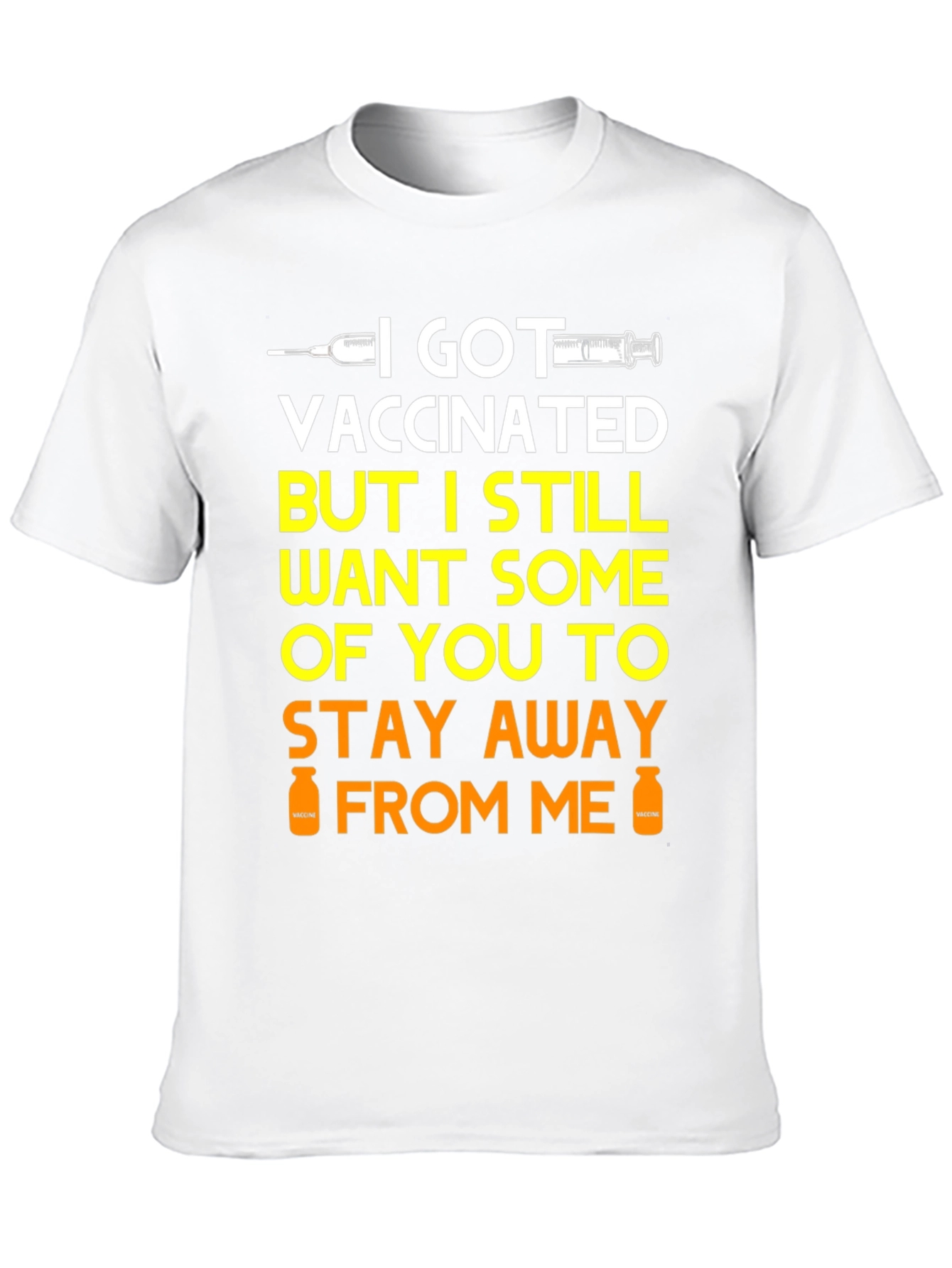 I Got Vaccinated Funny Graphic Tee