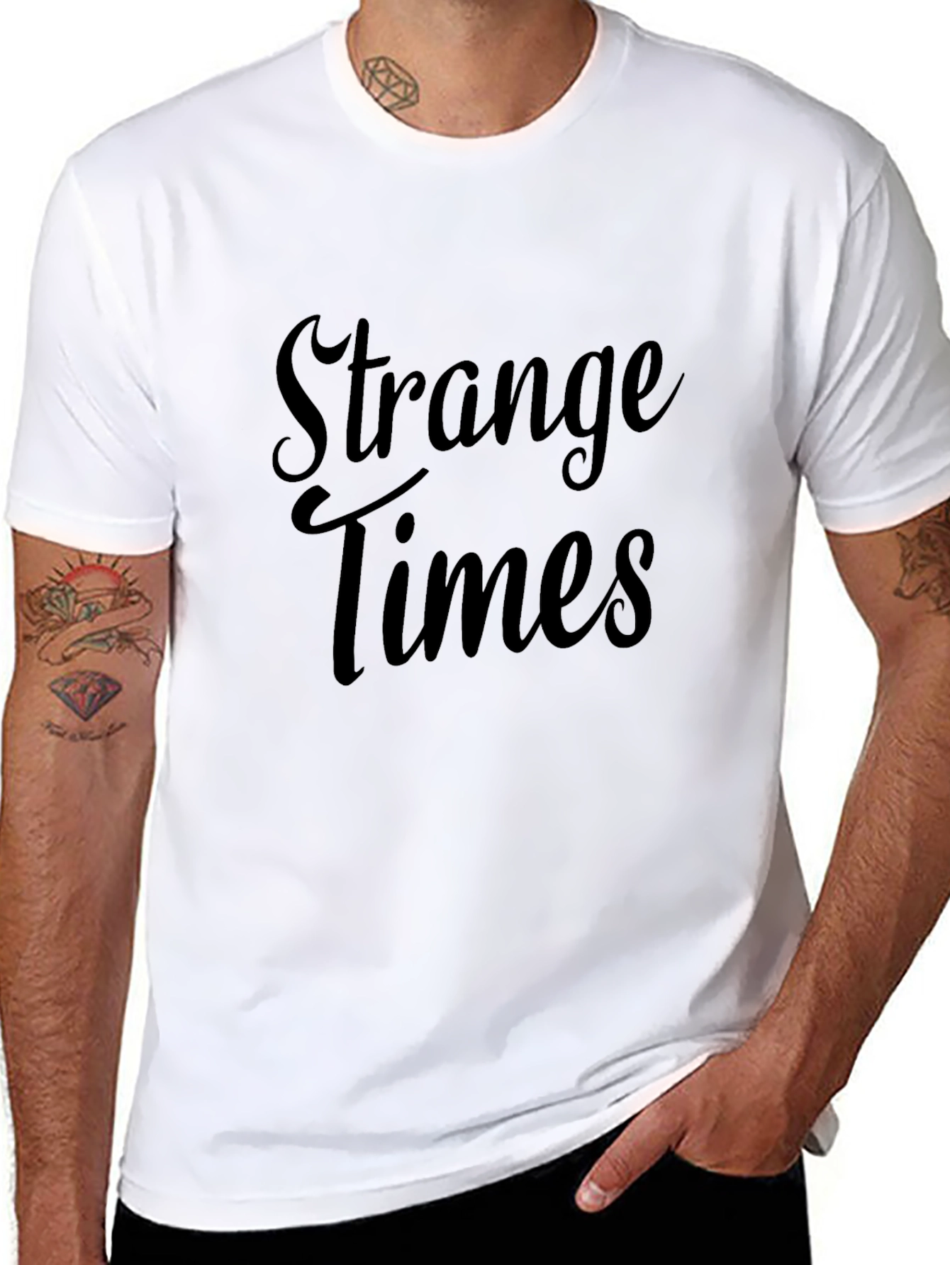 Strange Times T-Shirt - Classic Black Tee
