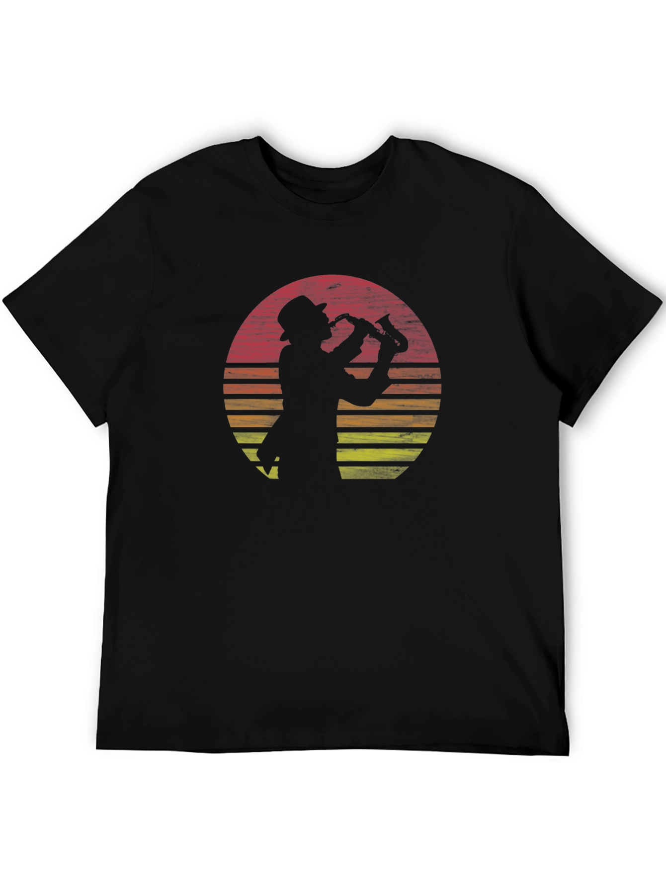 Sax Man Sunset Graphic Tee