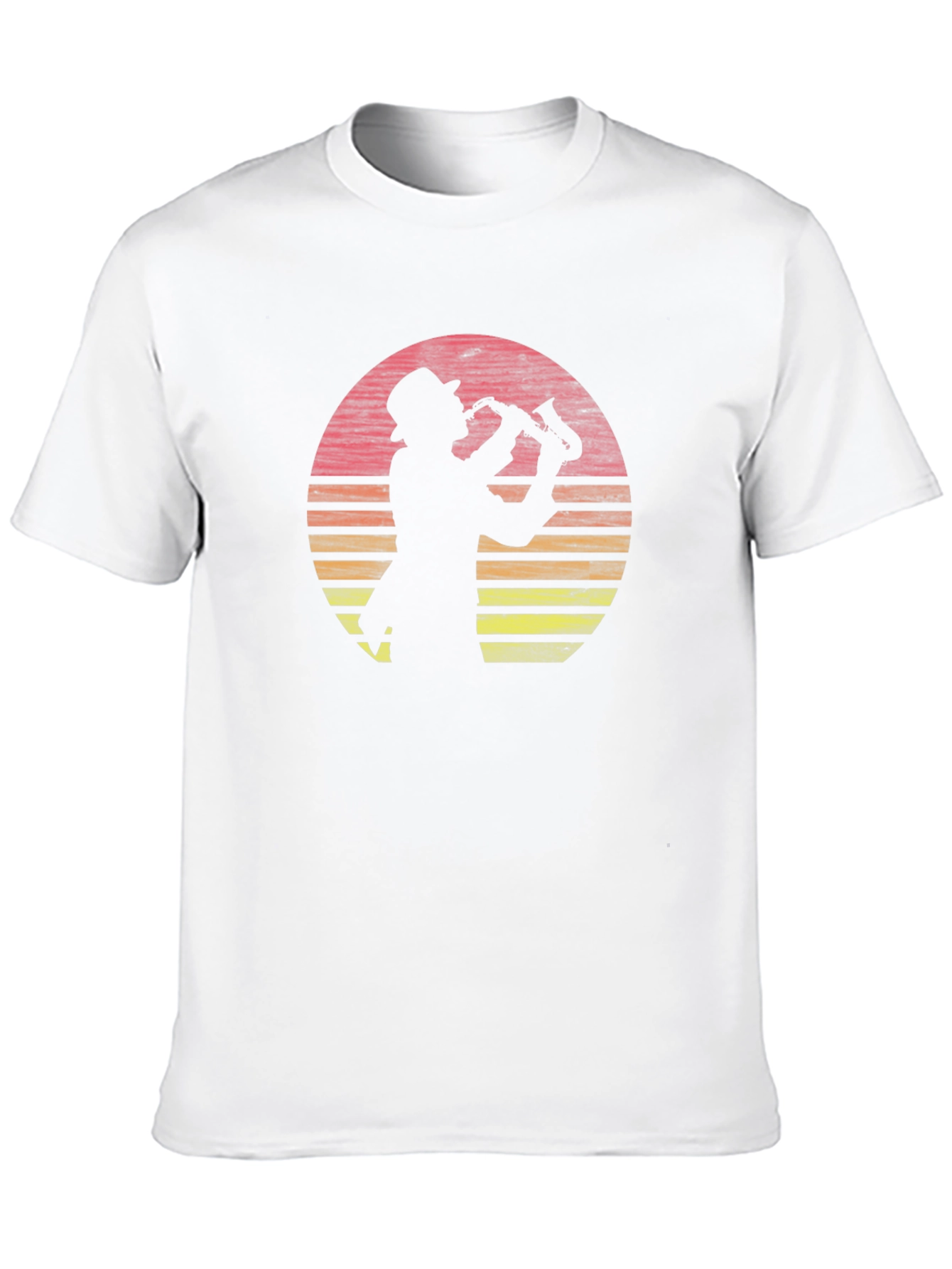 Sax Man Sunset Graphic Tee