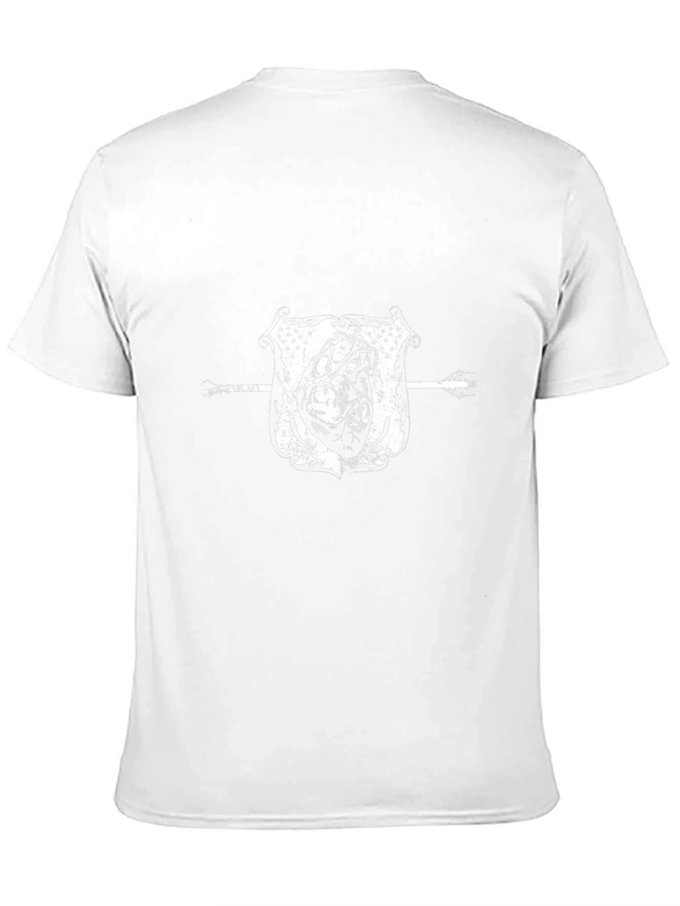 Anatomical Heart & Arrow Black Graphic Tee
