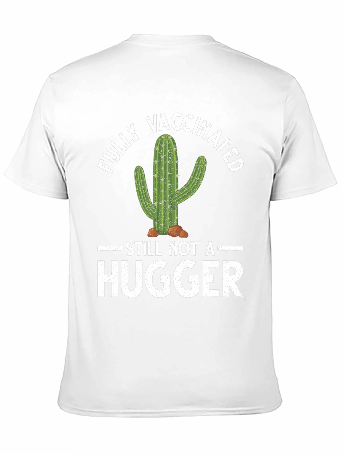 Vaccinated Cactus Graphic Tee - Not A Hugger