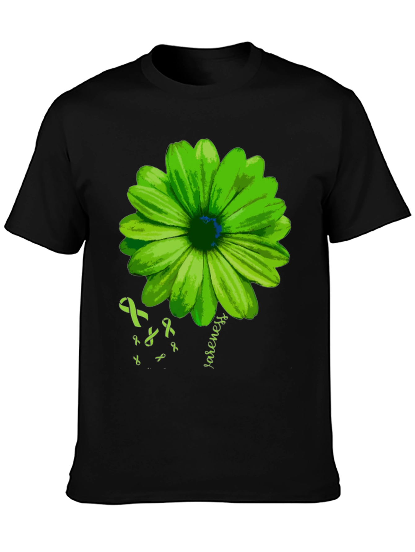 Green Flower Mental Health Awareness T-Shirt