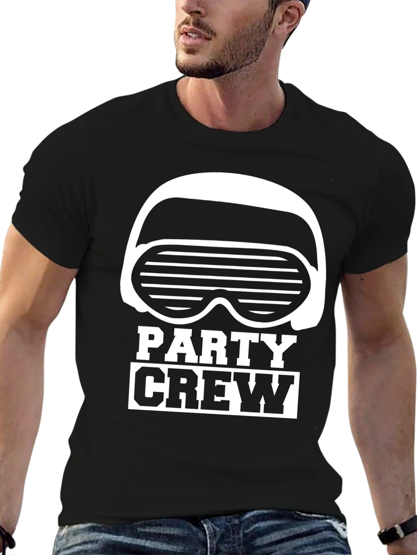 Party Crew Graphic Tee - Black T-Shirt