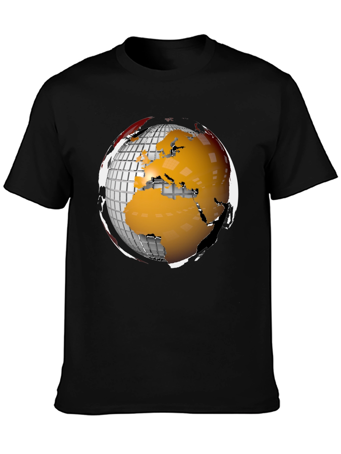 Globe Graphic Tee - Modern World Design T-Shirt