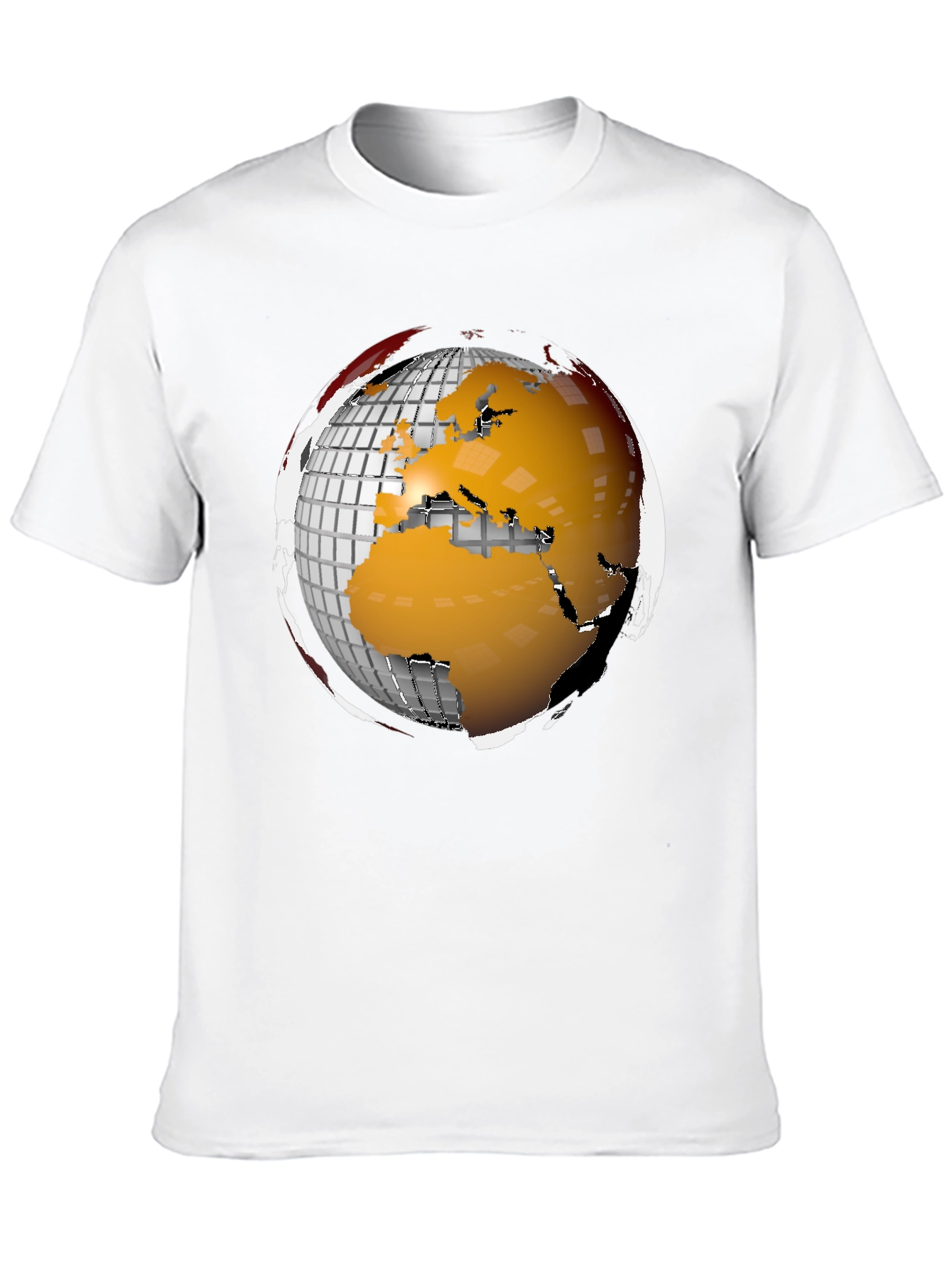 Globe Graphic Tee - Modern World Design T-Shirt
