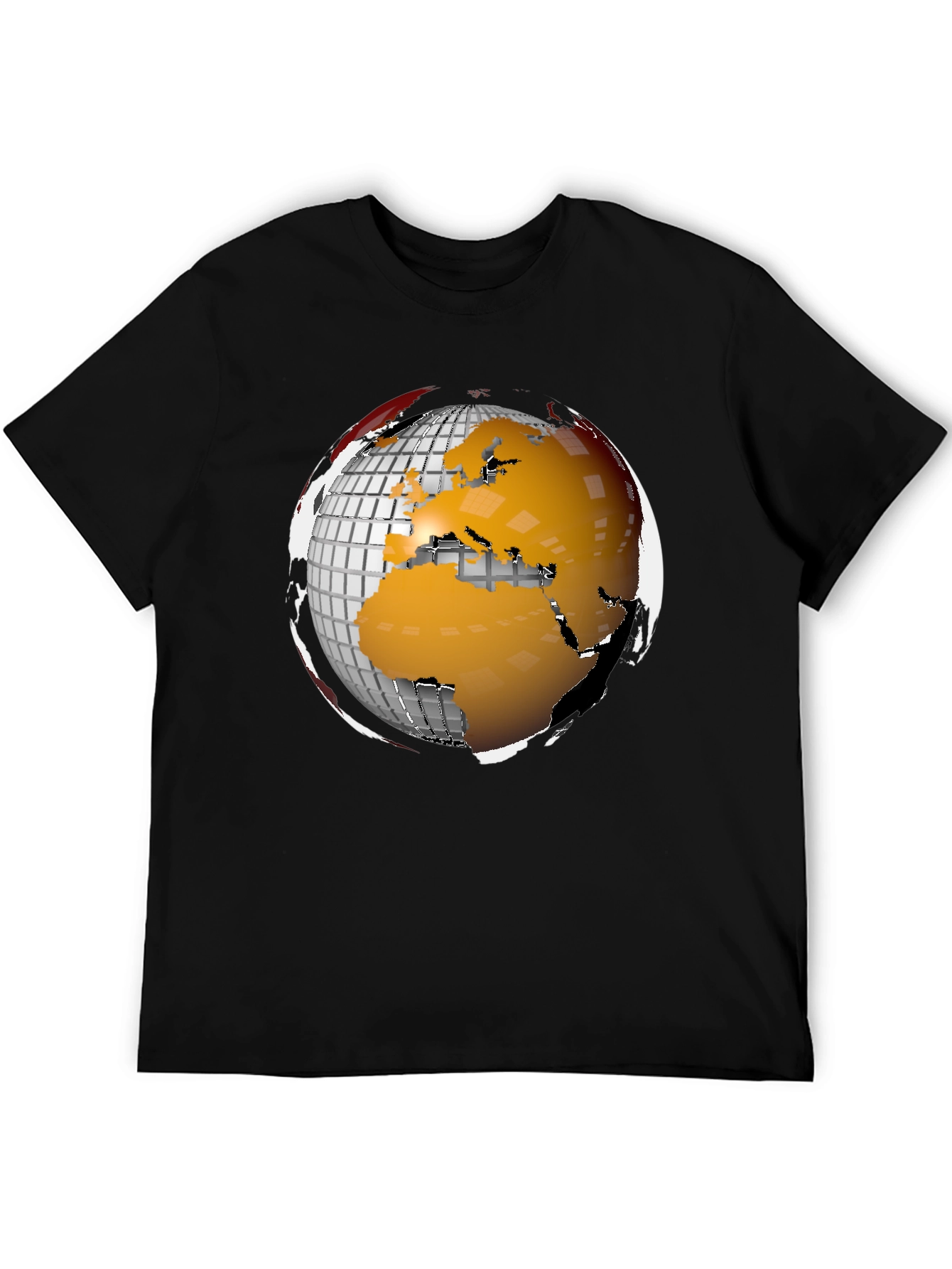 Globe Graphic Tee - Modern World Design T-Shirt