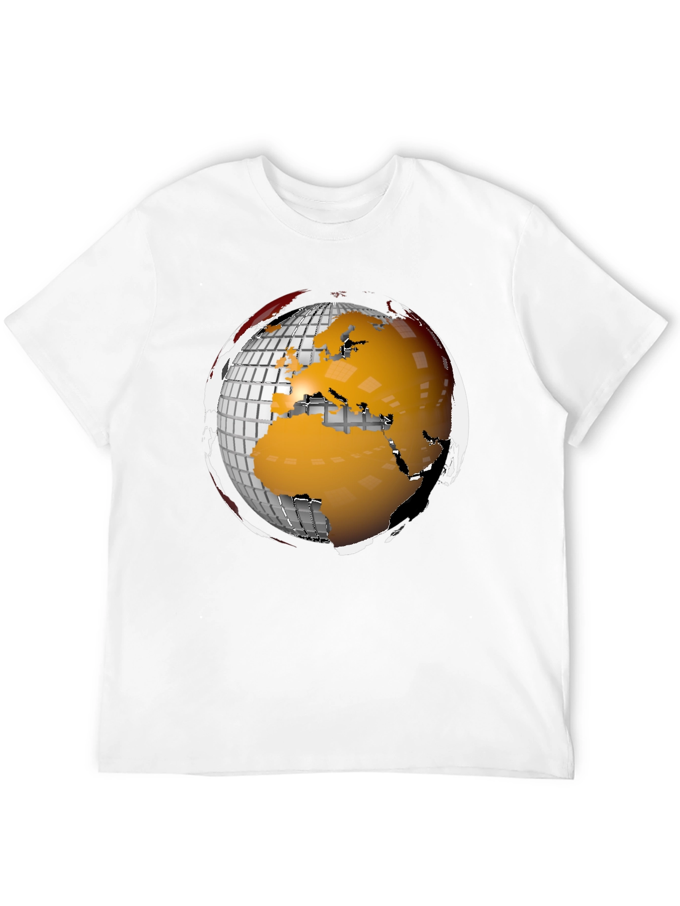 Globe Graphic Tee - Modern World Design T-Shirt