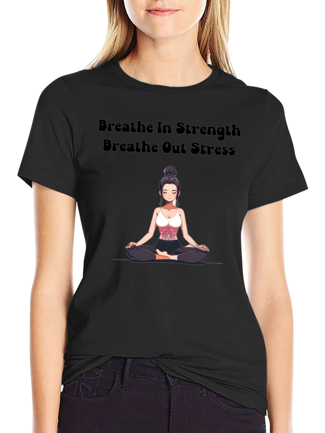 Breathe In Strength Graphic T-Shirt