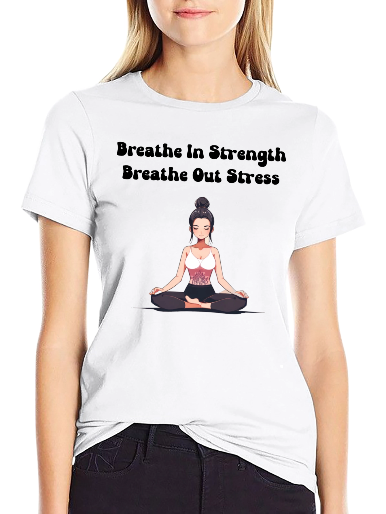 Breathe In Strength Graphic T-Shirt