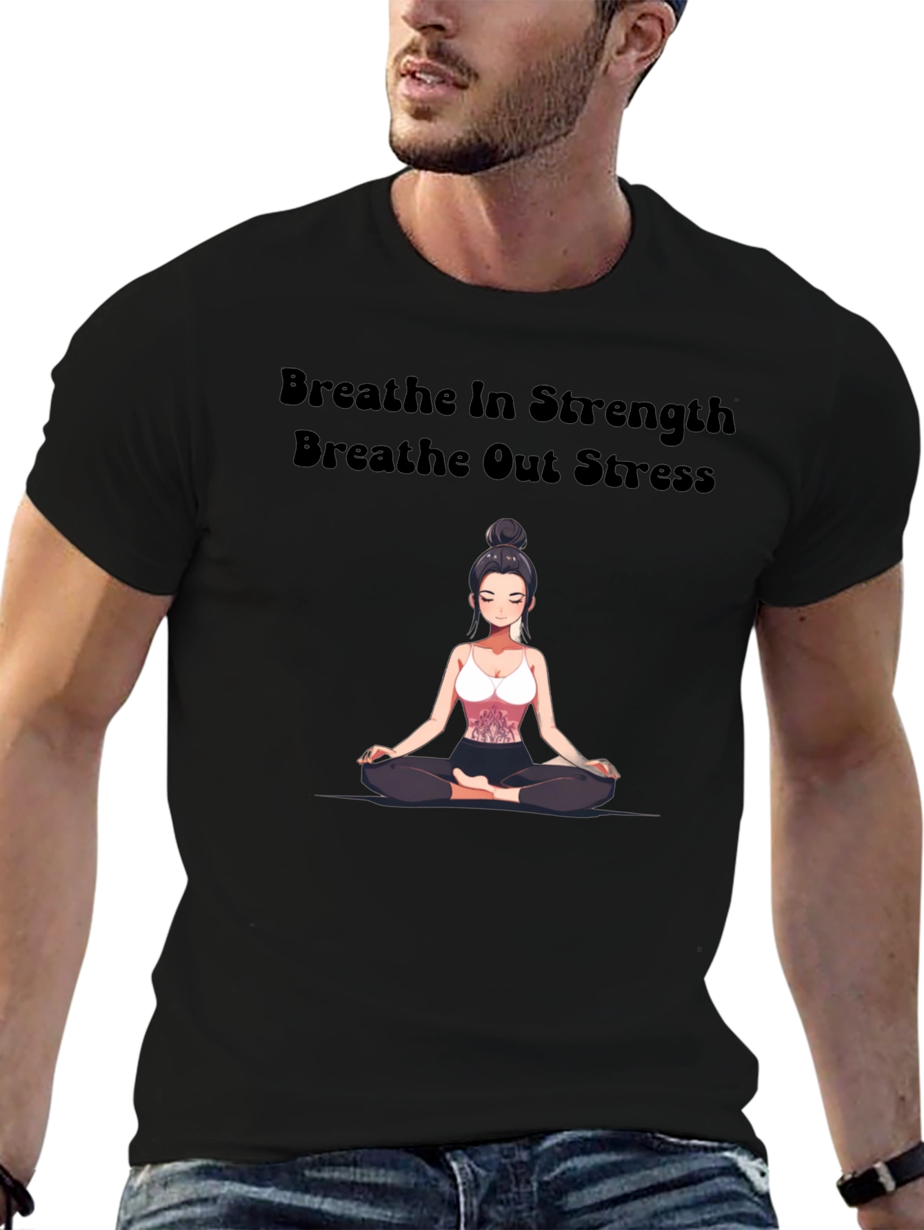 Breathe In Strength Graphic T-Shirt