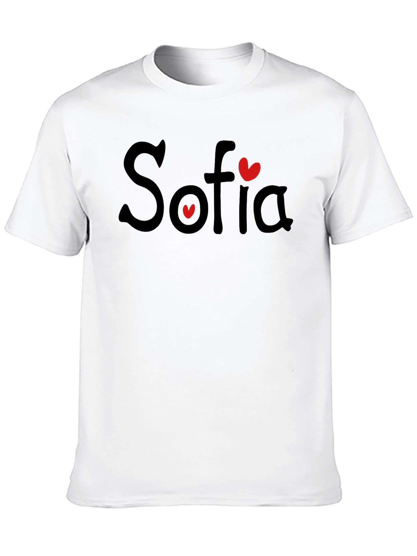 Sofia Heart T-Shirt - Personalized Name Tee