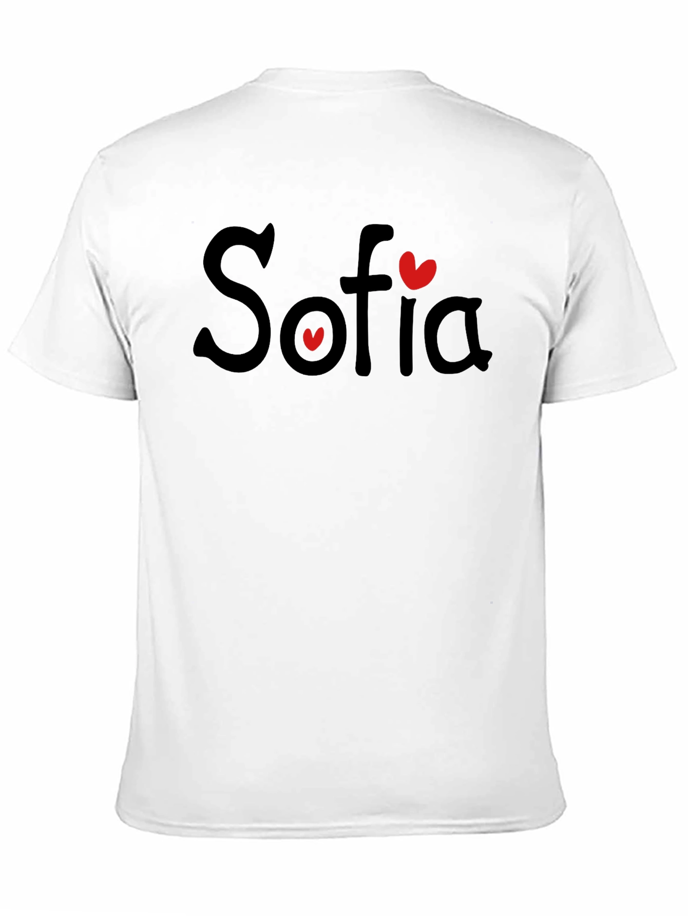 Sofia Heart T-Shirt - Personalized Name Tee