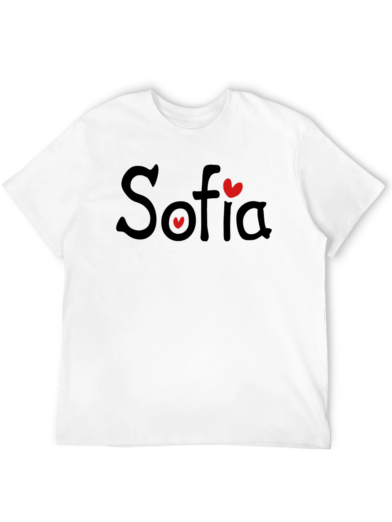 Sofia Heart T-Shirt - Personalized Name Tee