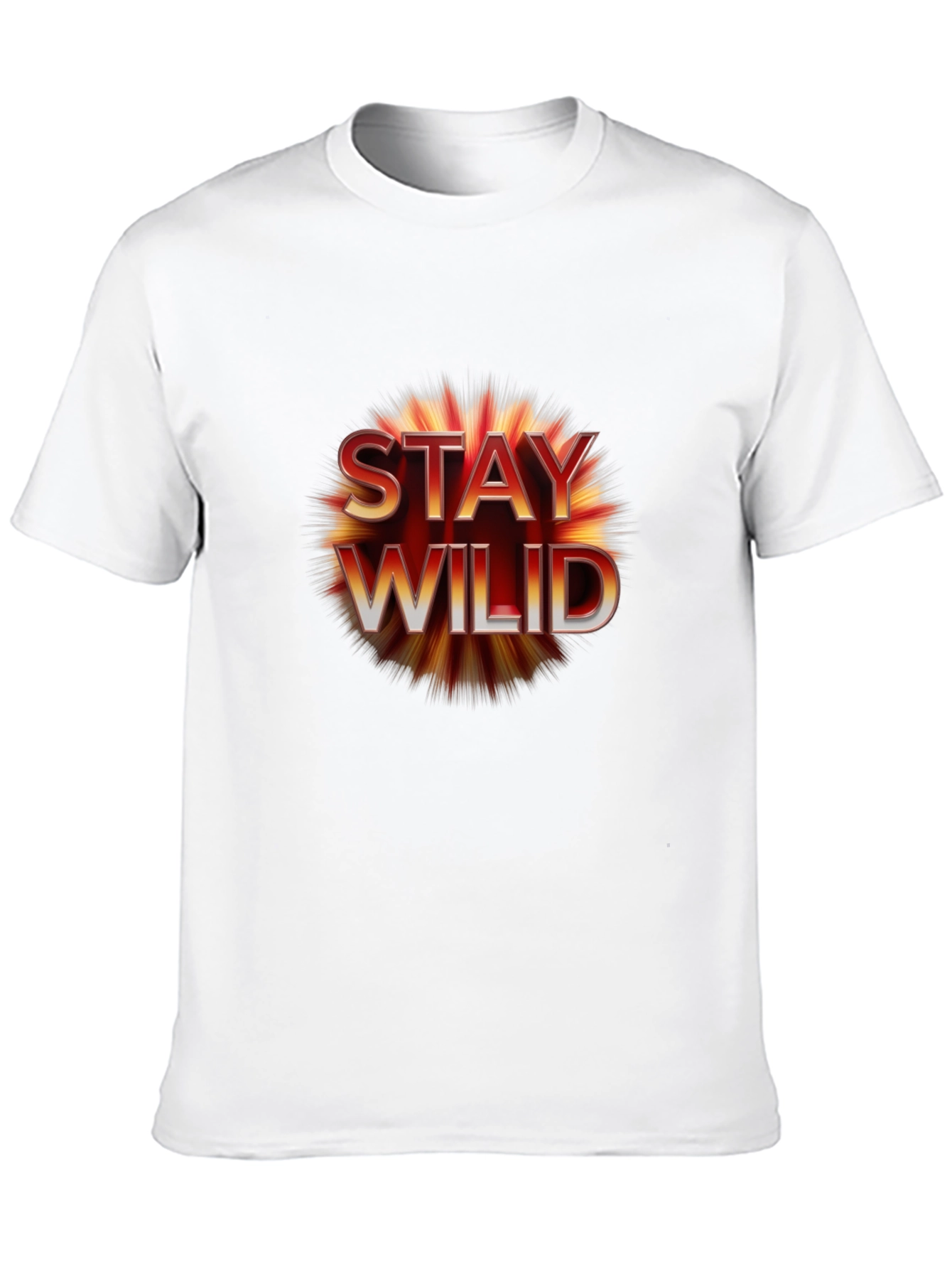 Stay Wild Graphic Tee - Black Unisex T-Shirt