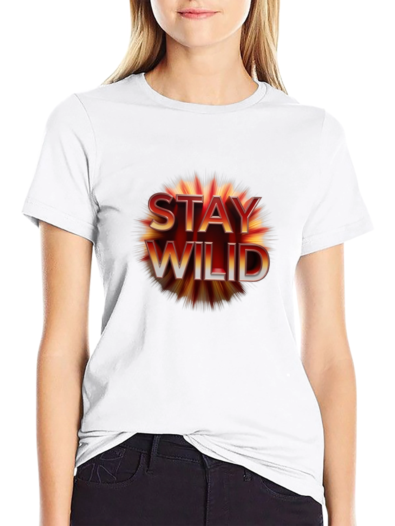Stay Wild Graphic Tee - Black Unisex T-Shirt