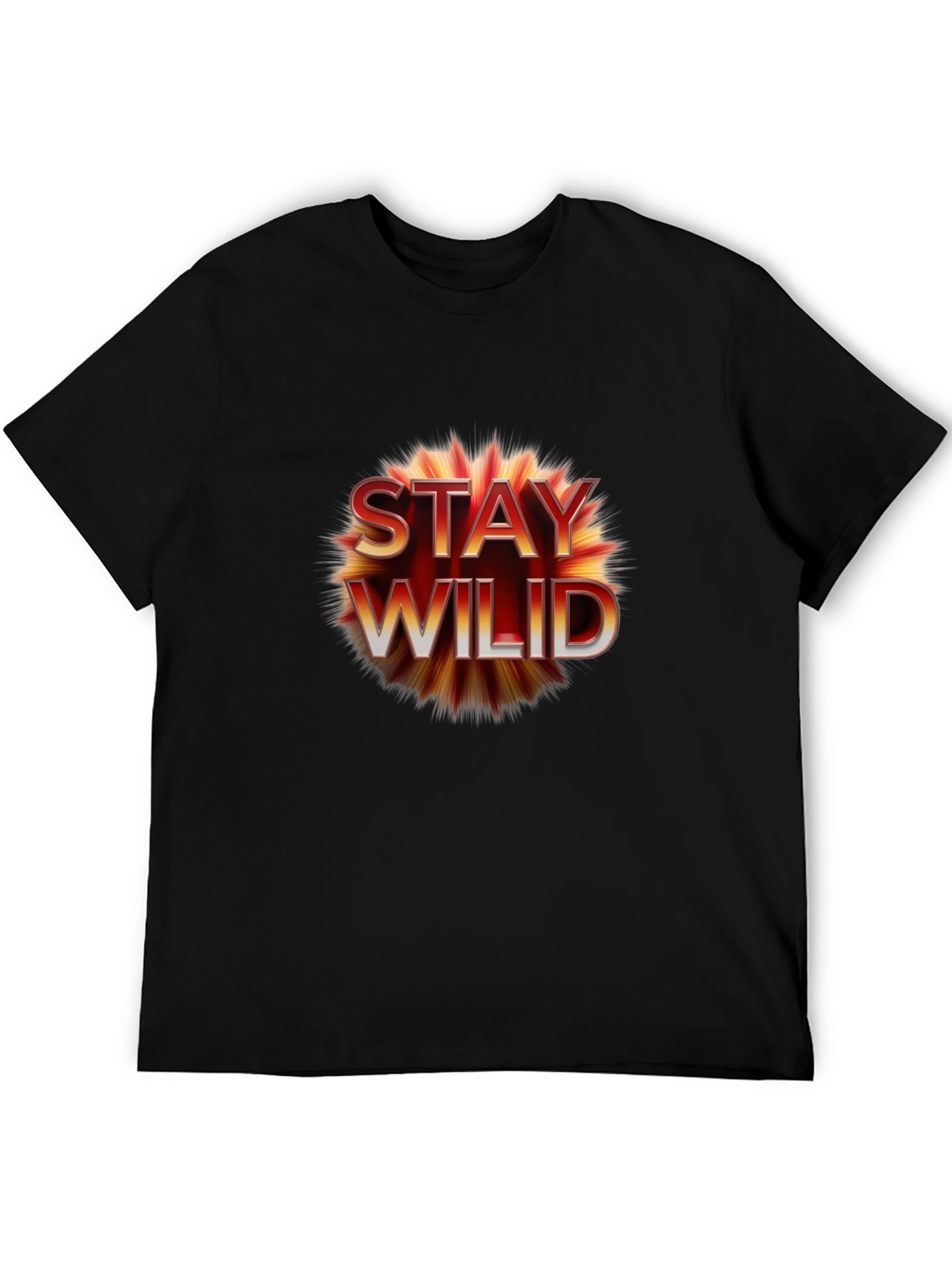Stay Wild Graphic Tee - Black Unisex T-Shirt