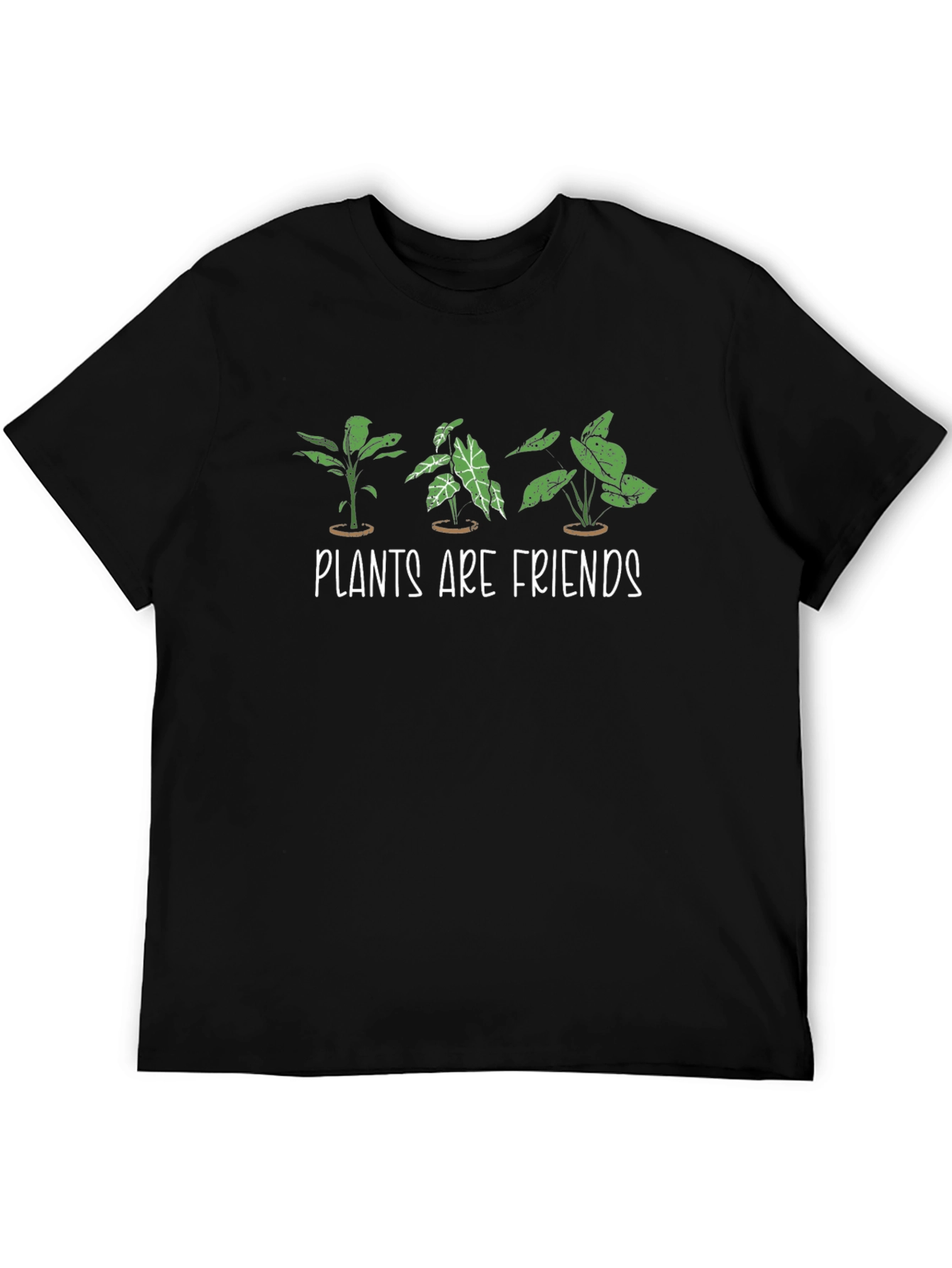 Plants are Friends Graphic Tee - Black