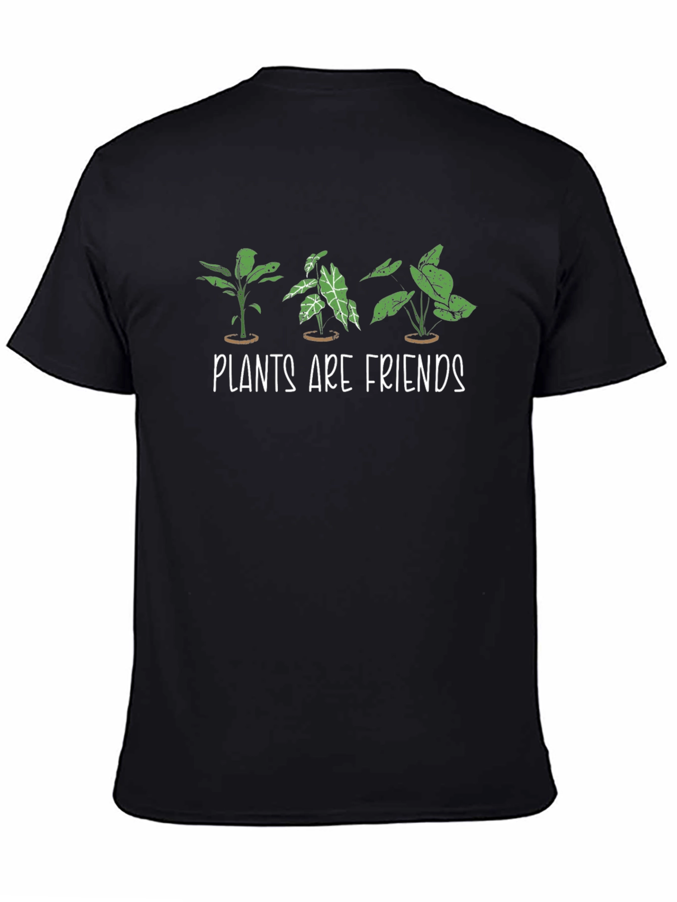 Plants are Friends Graphic Tee - Black