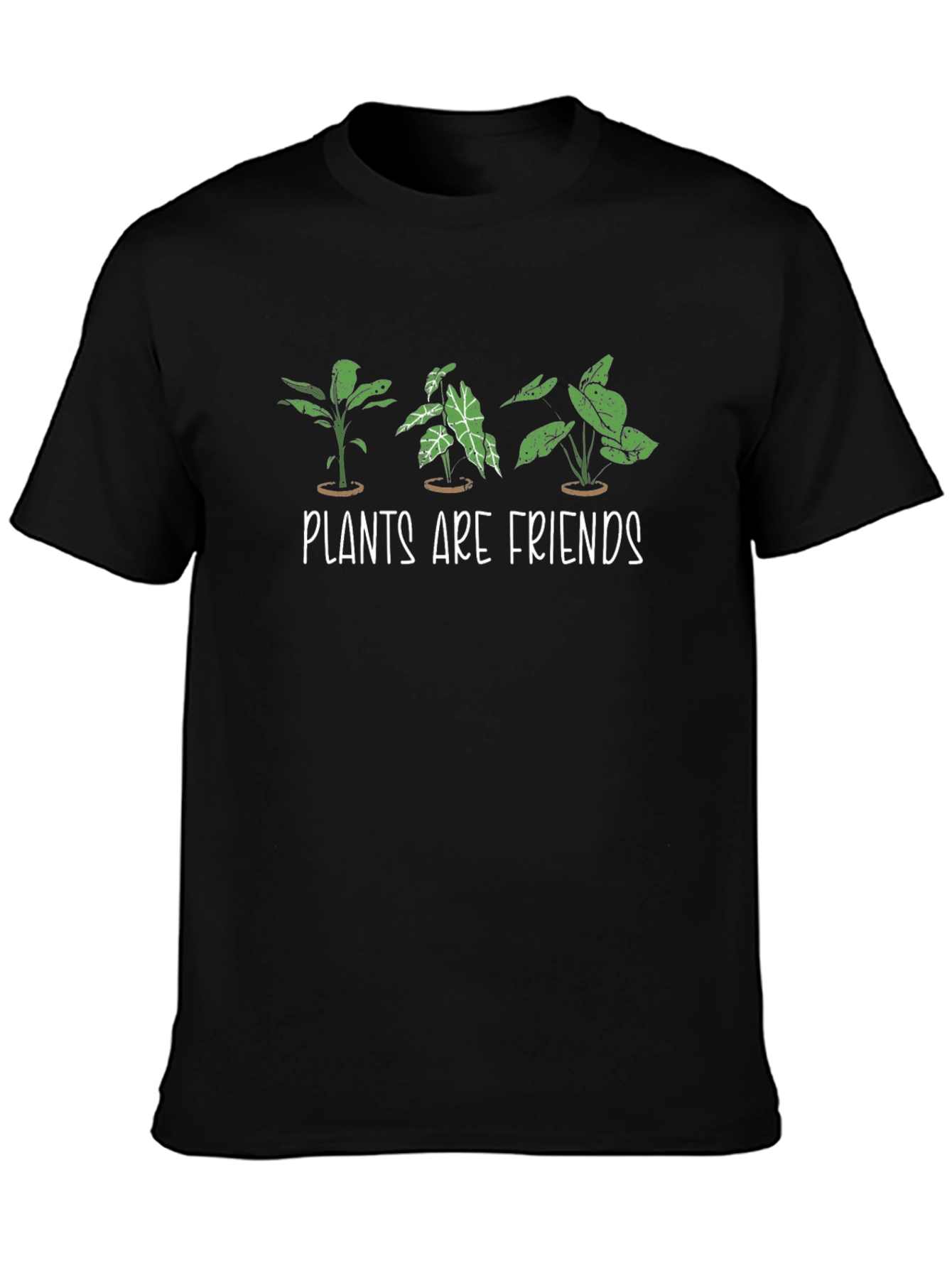 Plants are Friends Graphic Tee - Black