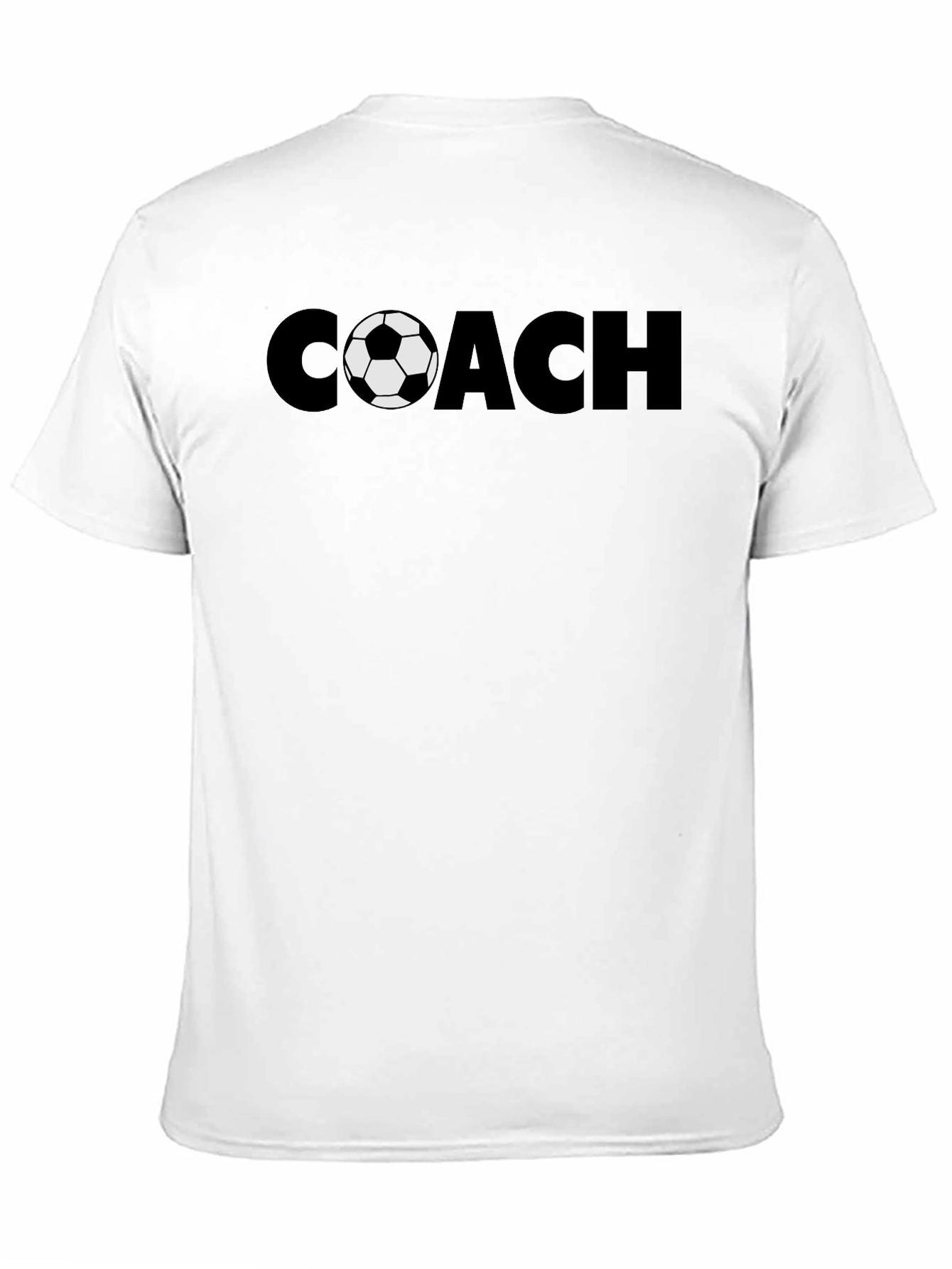 Soccer Coach Graphic Tee - Black Cotton T-Shirt