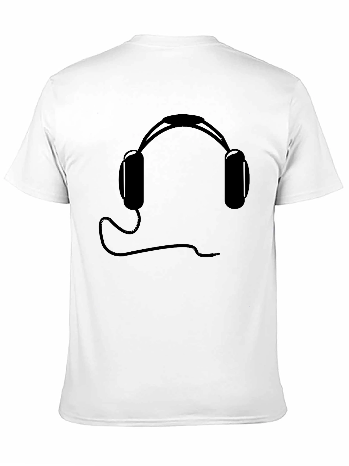 Cool Headphones Graphic Tee - Black