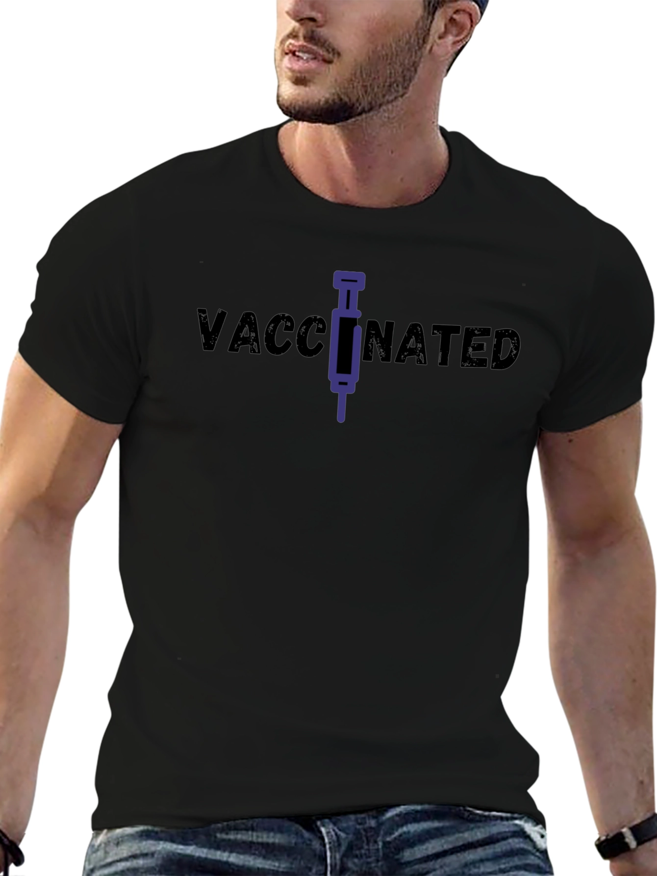 Vaccinated T-Shirt: Stylish Protection Statement Tee