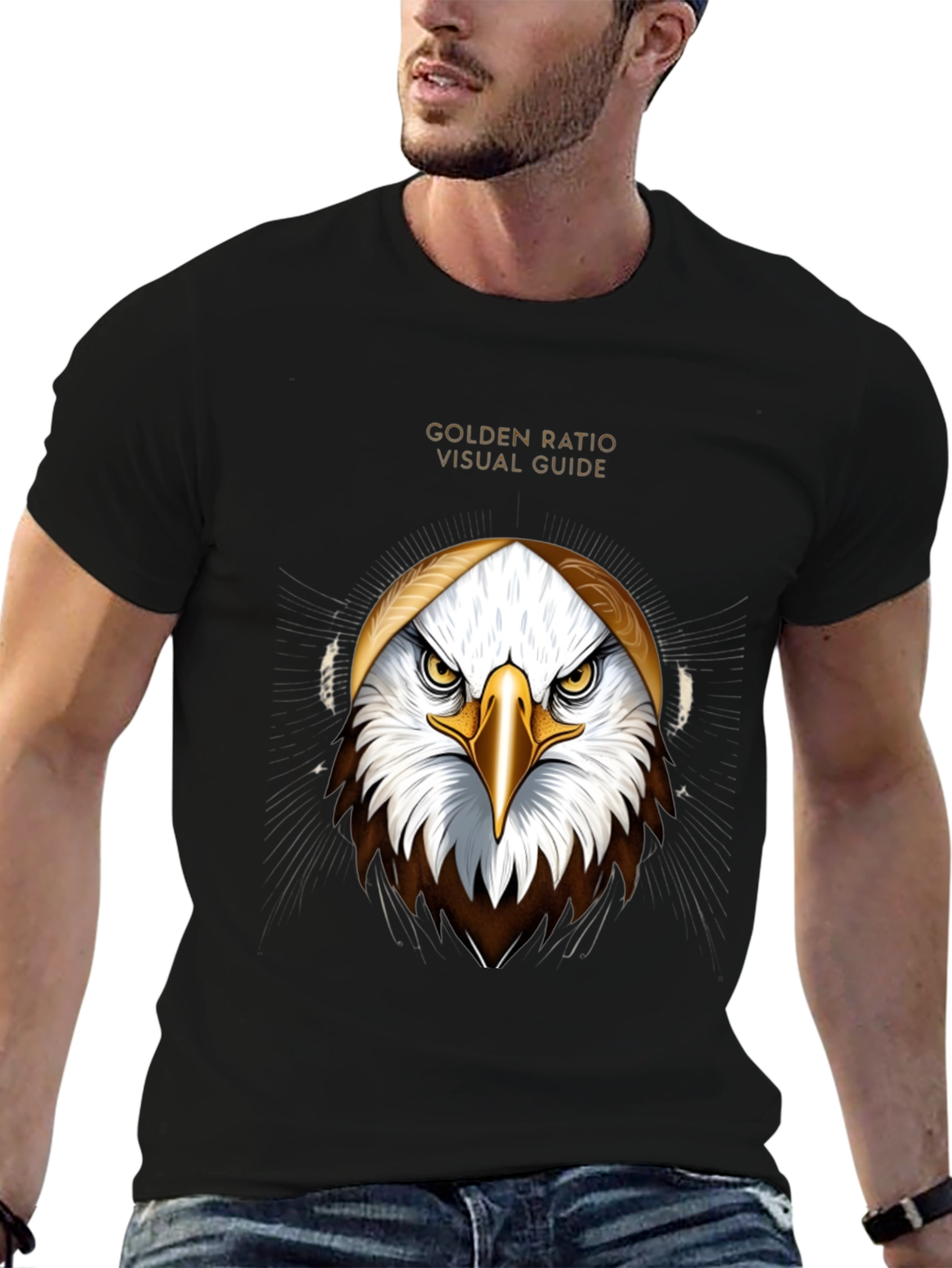 Golden Ratio Eagle Graphic Tee - Visual Guide