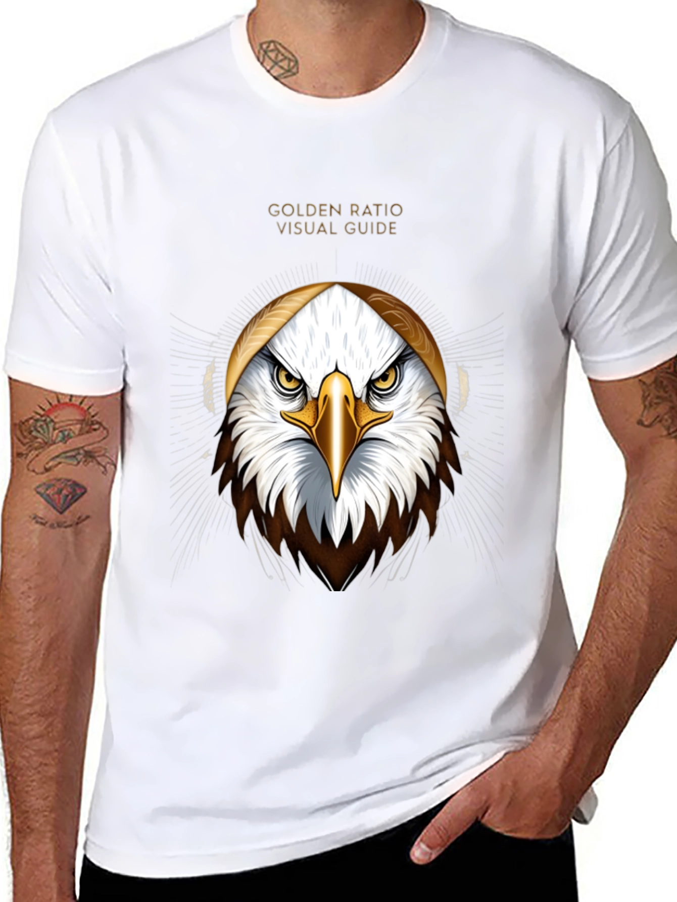 Golden Ratio Eagle Graphic Tee - Visual Guide