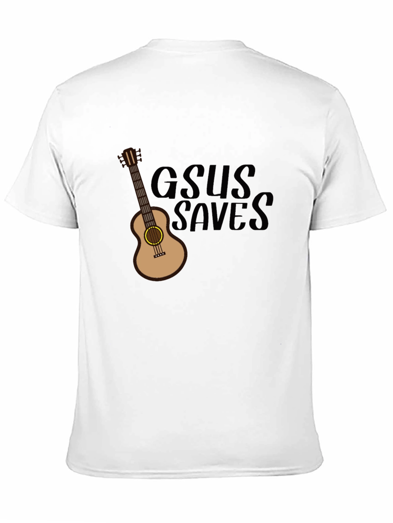 GSUS Saves Guitar Graphic Tee - Black