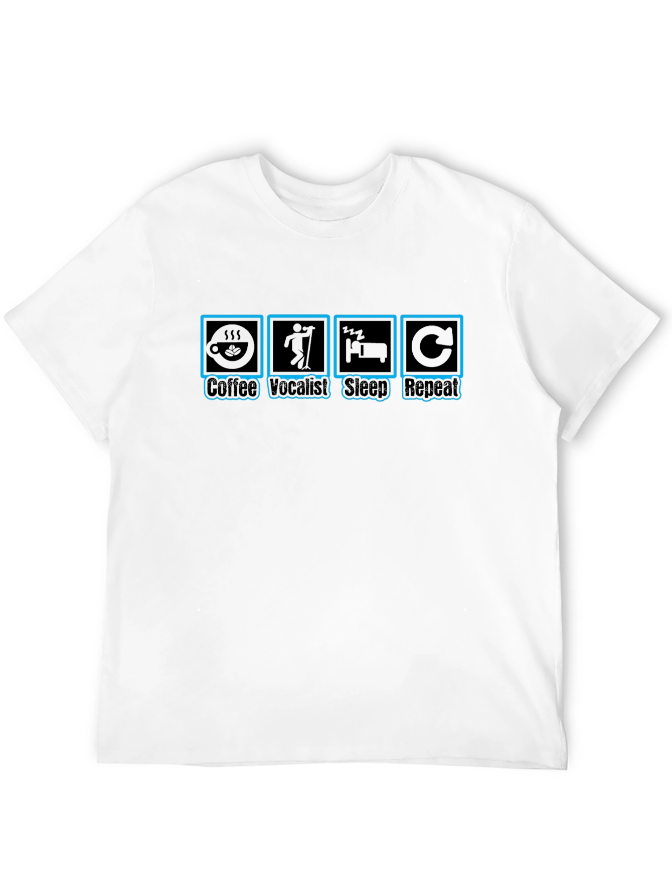 Coffee Vocalist Sleep Repeat T-Shirt