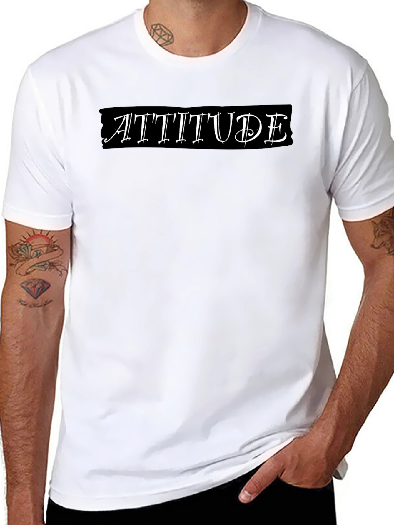 Attitude Graphic Tee - Classic Black