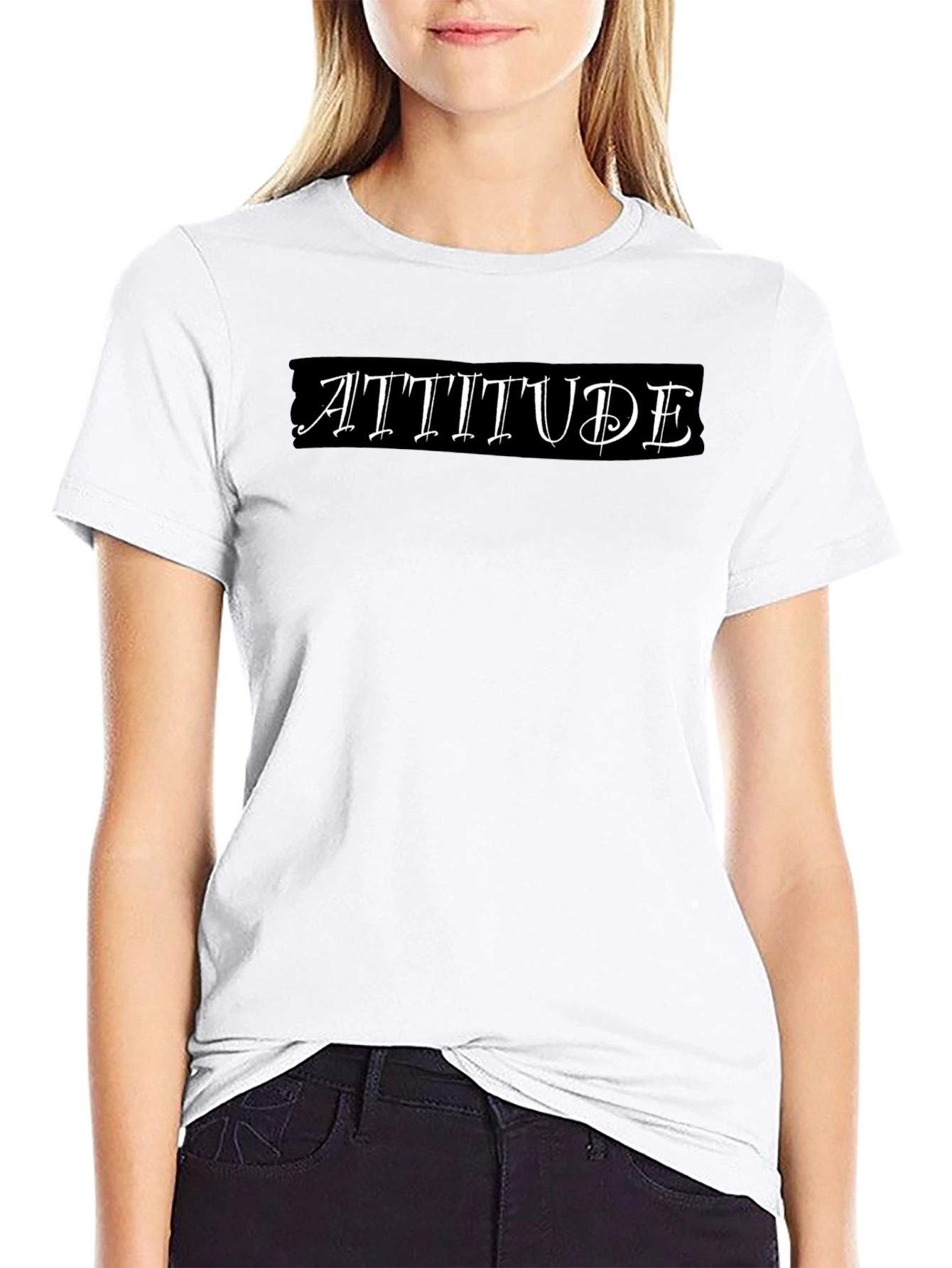 Attitude Graphic Tee - Classic Black