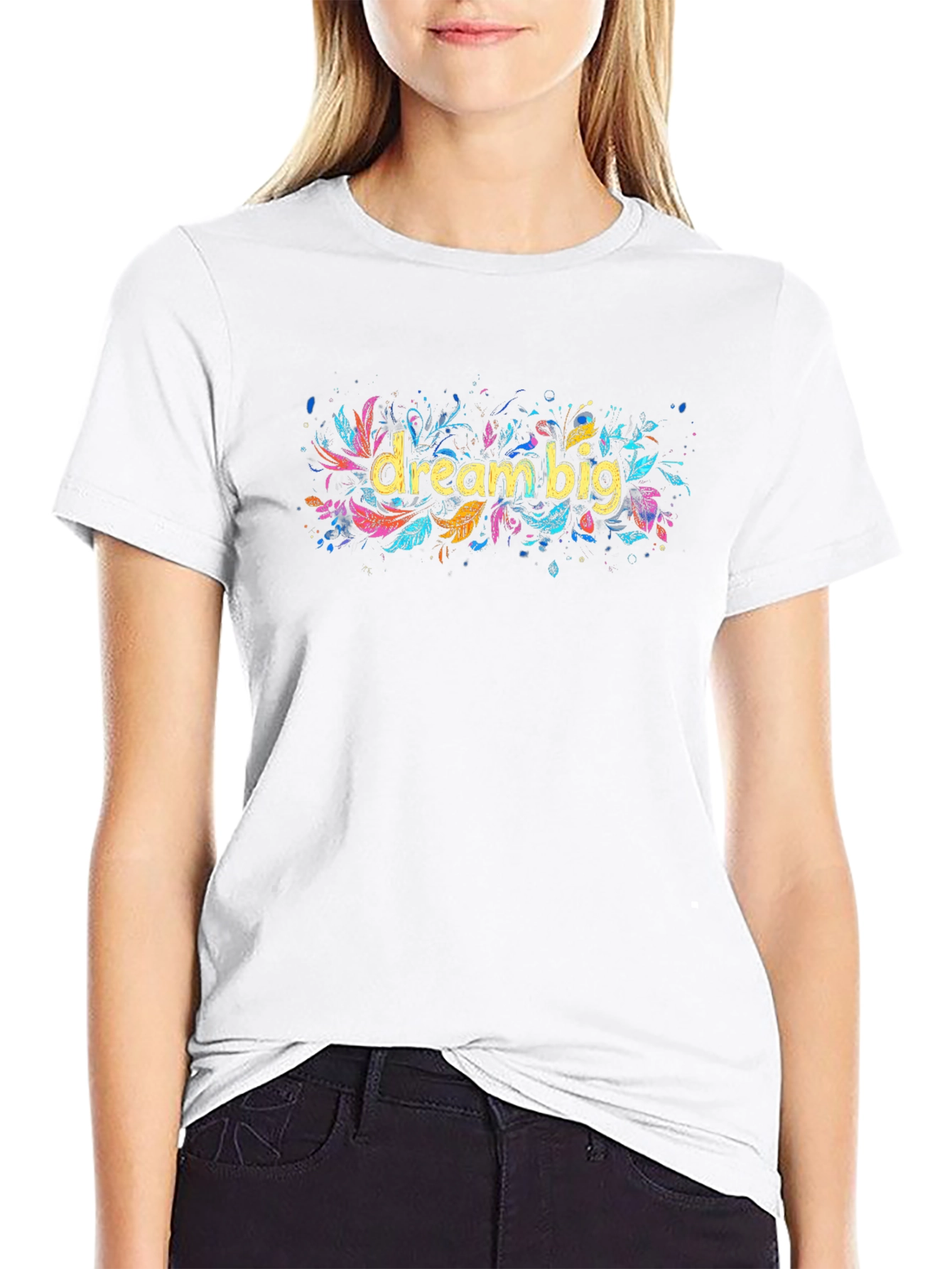 Dream Big Graphic Tee - Inspiring Black T-Shirt