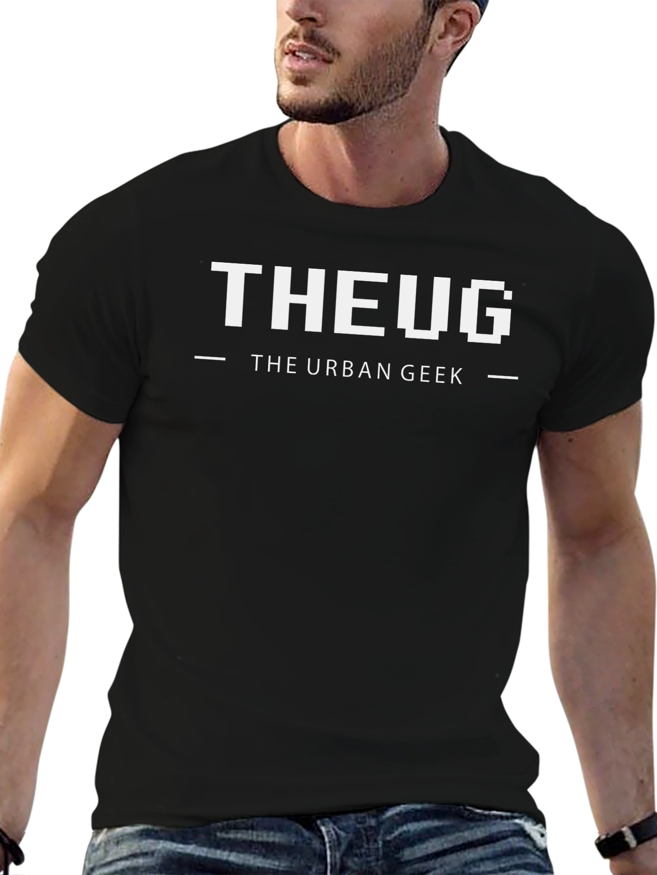 The Urban Geek Black Graphic Tee