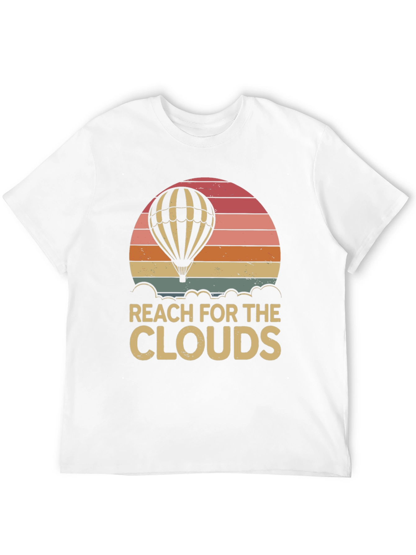 Reach for the Clouds Hot Air Balloon T-Shirt
