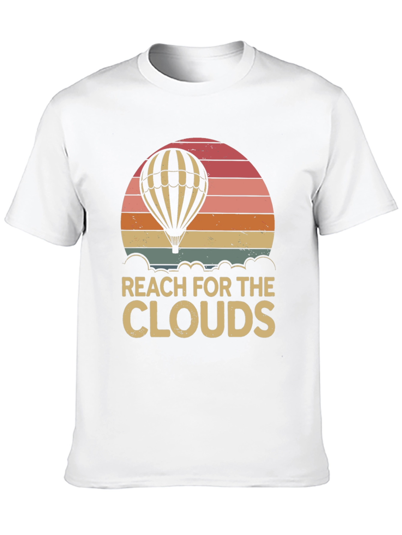 Reach for the Clouds Hot Air Balloon T-Shirt