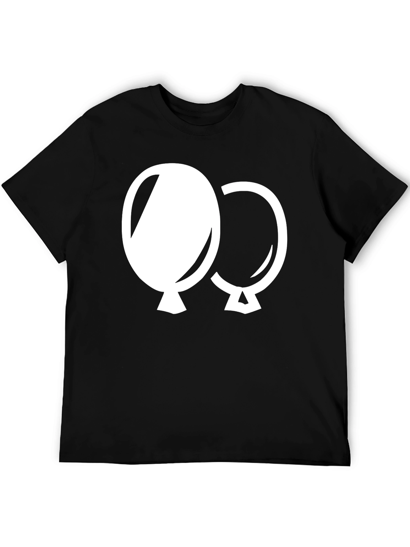 Balloon Graphic Tee - Black Cotton Comfort