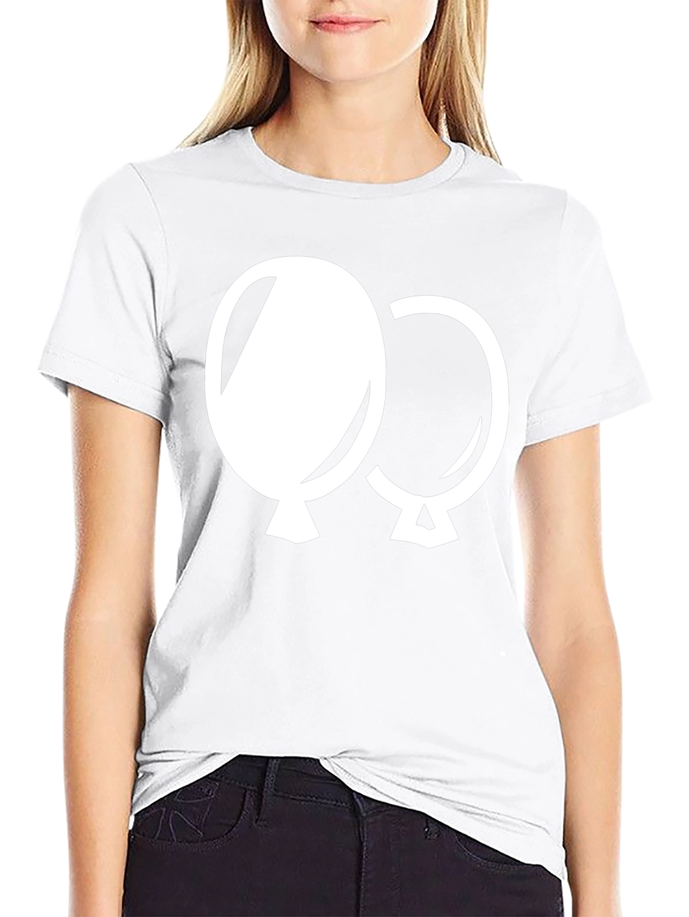 Balloon Graphic Tee - Black Cotton Comfort