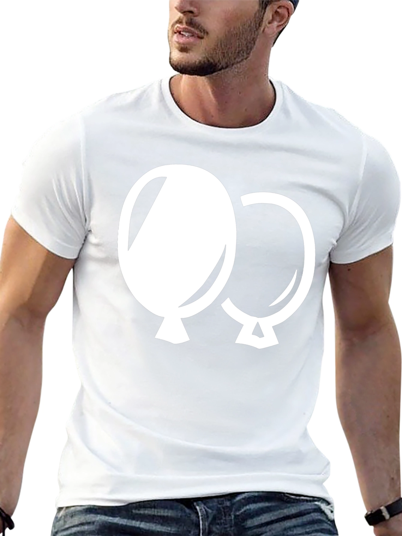 Balloon Graphic Tee - Black Cotton Comfort