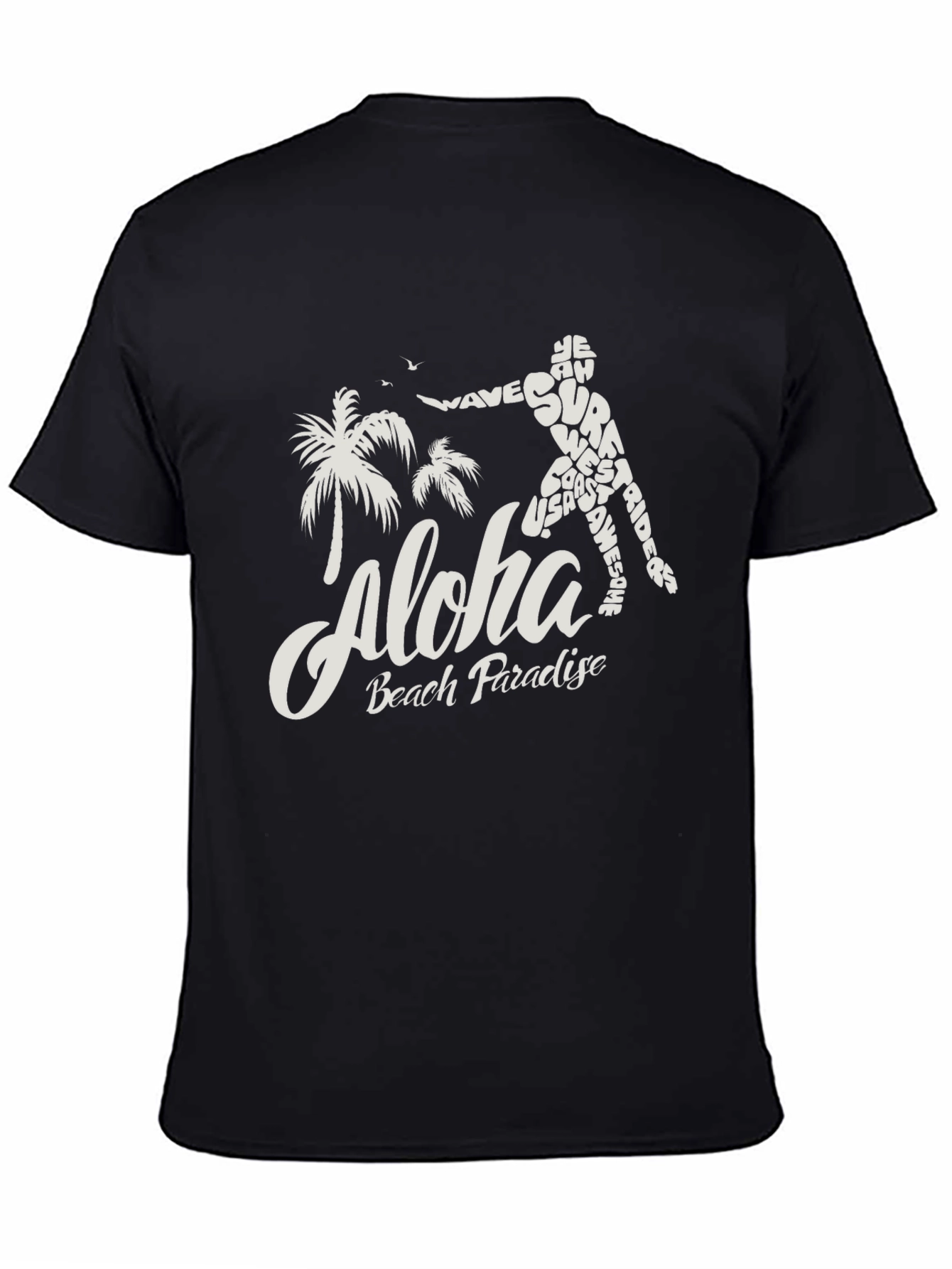Aloha Beach Paradise T-Shirt - Surfing Design