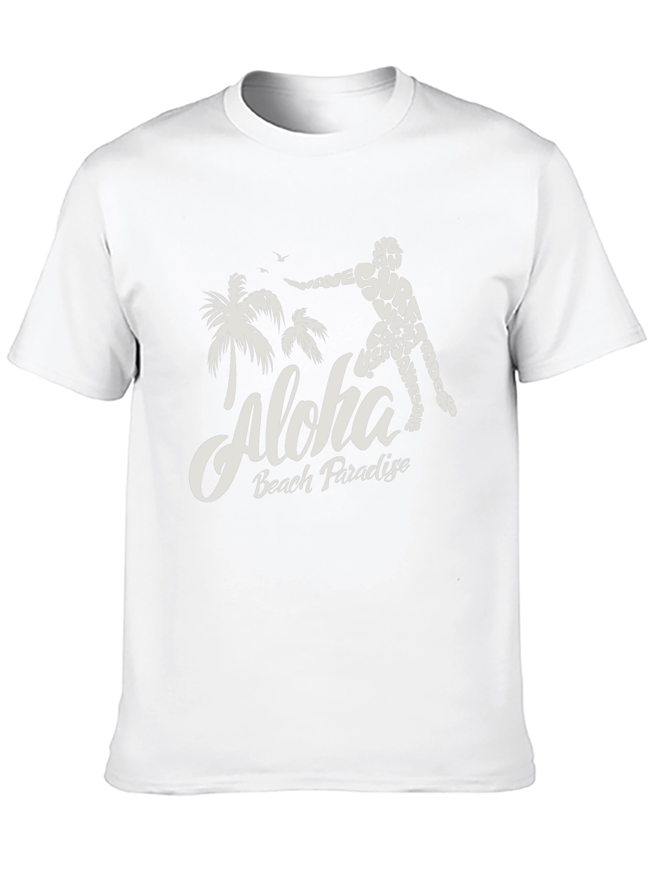 Aloha Beach Paradise T-Shirt - Surfing Design