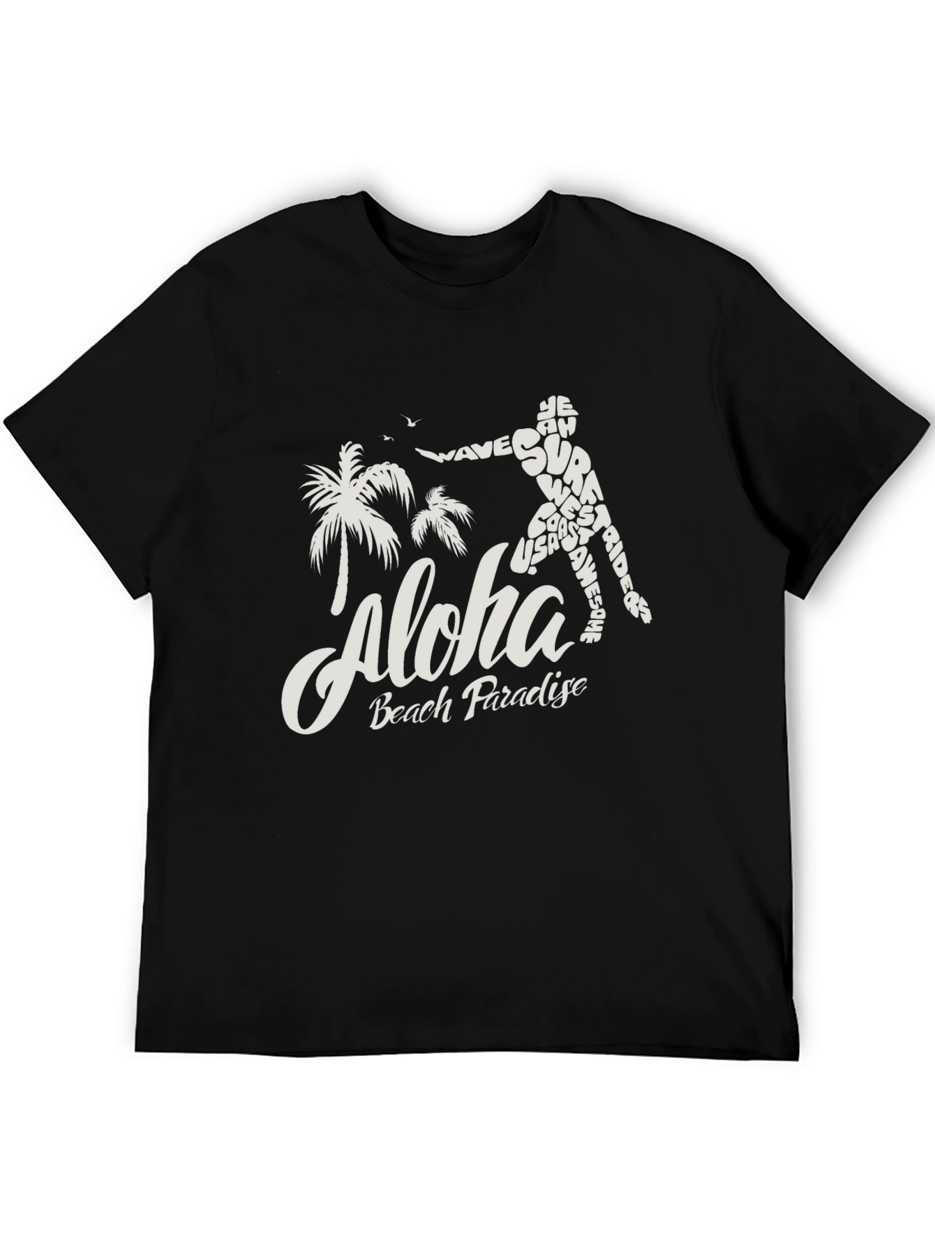 Aloha Beach Paradise T-Shirt - Surfing Design