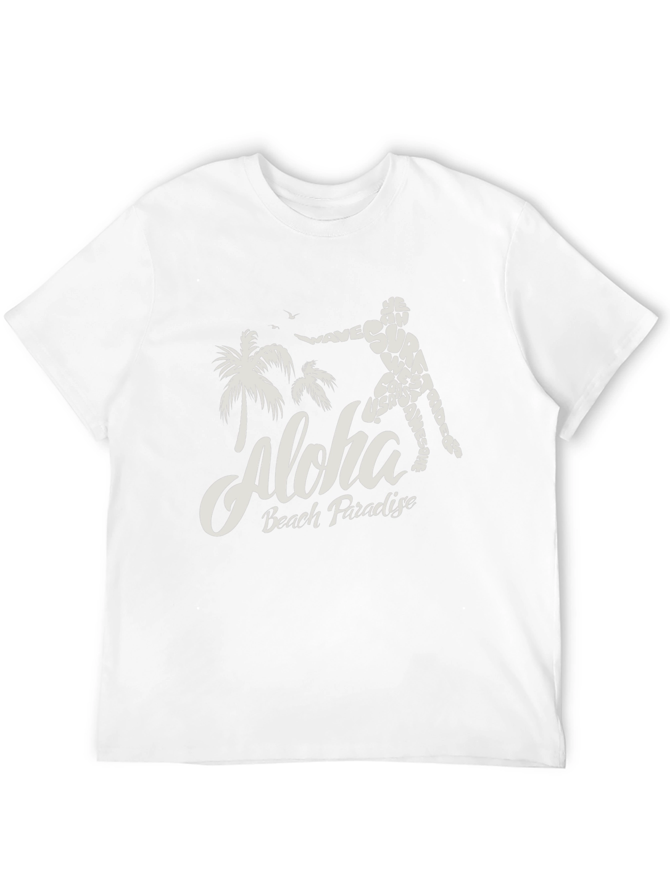 Aloha Beach Paradise T-Shirt - Surfing Design