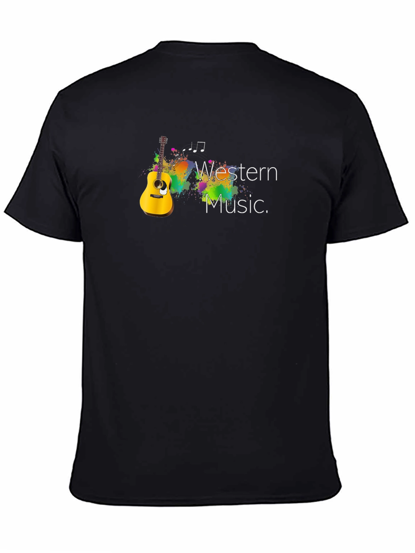 Western Music Graphic Tee - Black