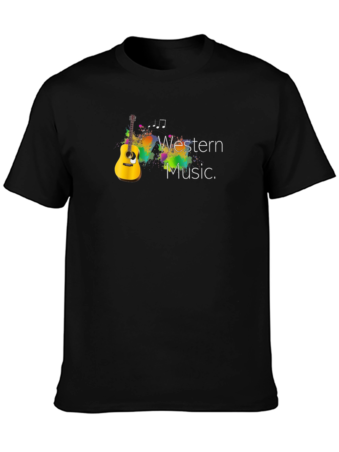 Western Music Graphic Tee - Black