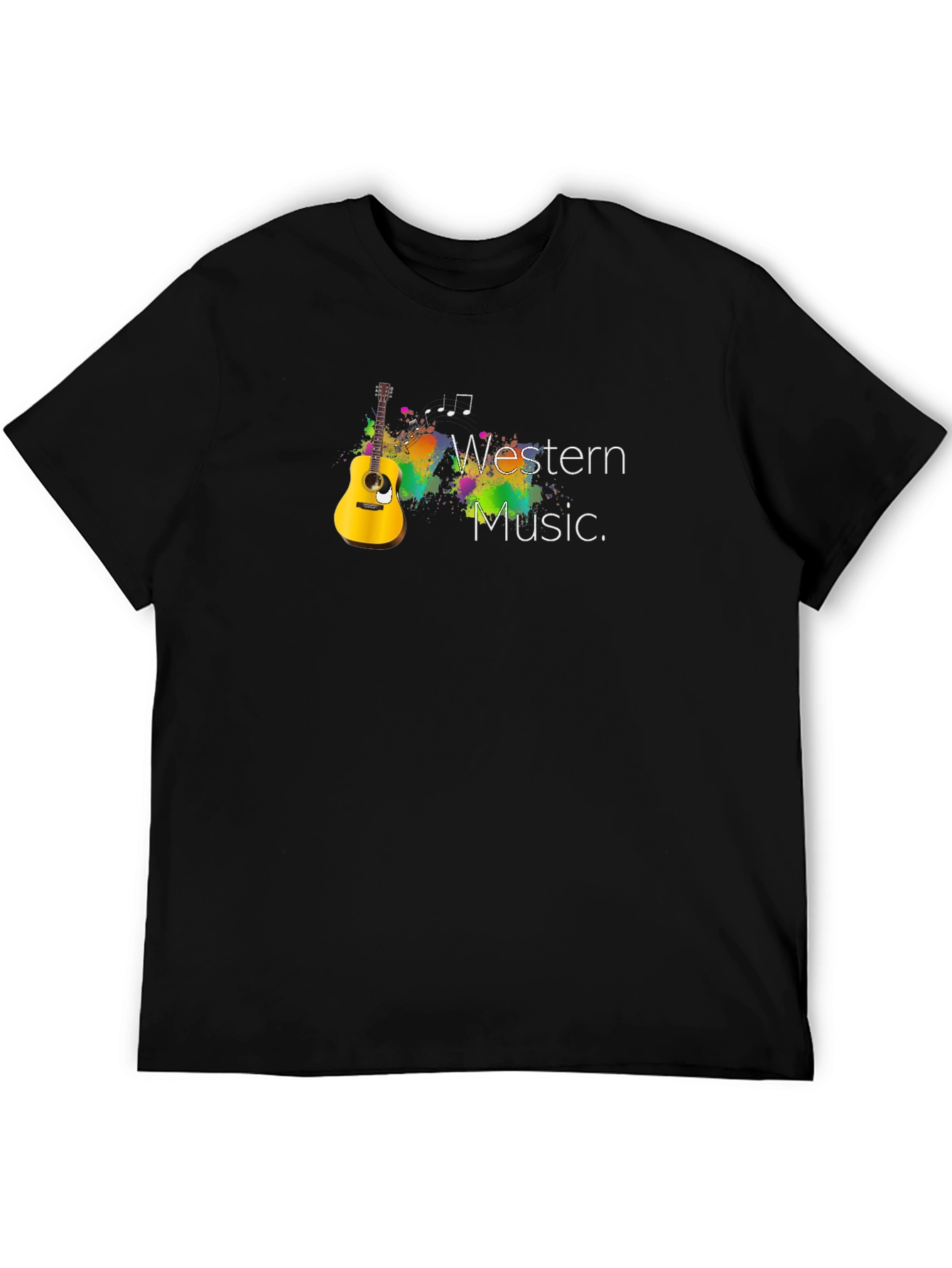 Western Music Graphic Tee - Black
