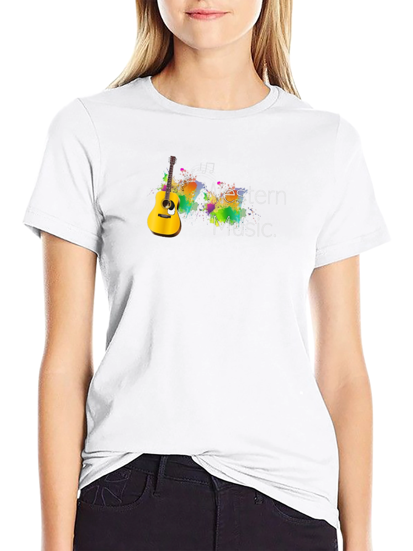Western Music Graphic Tee - Black